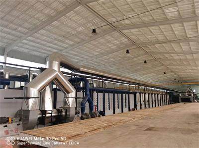 120.8x3.6米天然氣燒紅瓦節(jié)能隧道窯完工